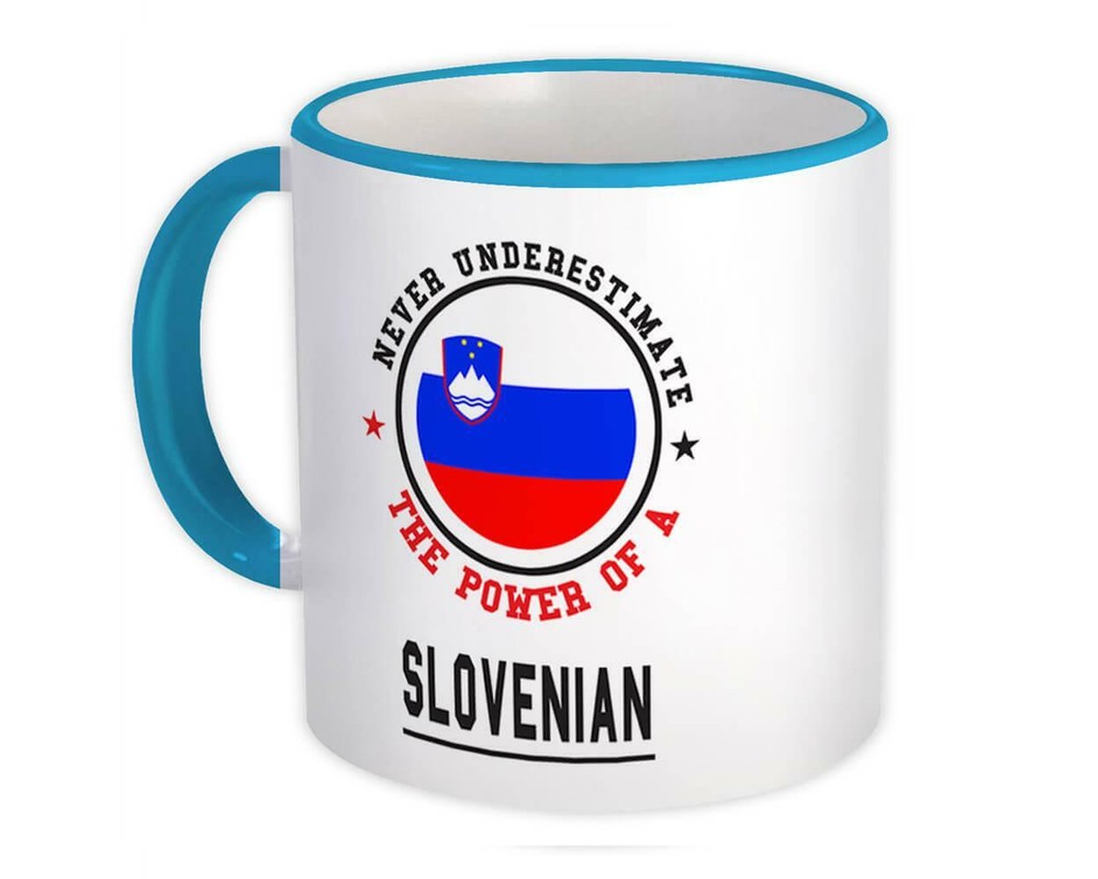 Gift Mug : Slovenia Flag Never Underestimate The Power Slovenian Expat Country