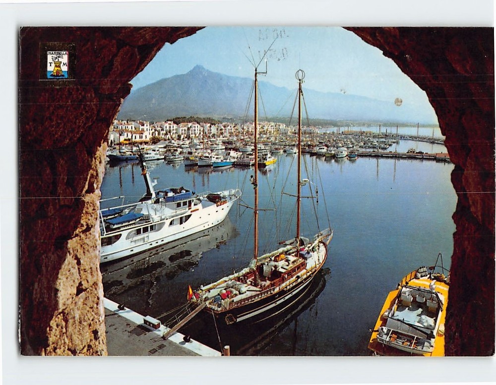 Postcard Banus Port Marbella Spain