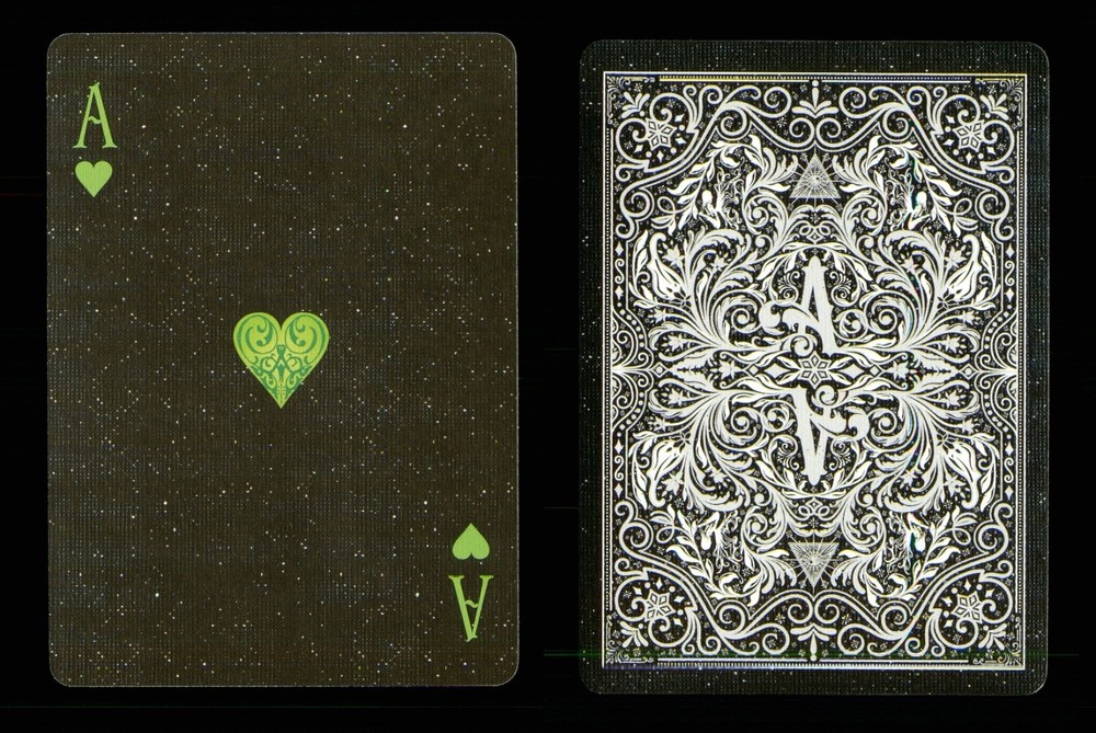 1 x playing card by Ellusionist Absinthe Prohibition - Ace of Hearts ZT 43-image