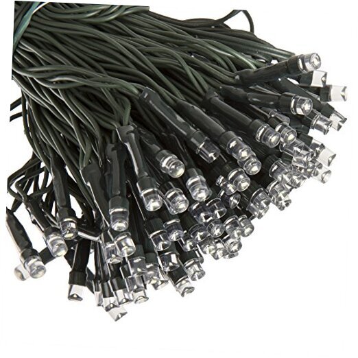 Solar-Powered Outdoor String Lights with Cool White Illumination