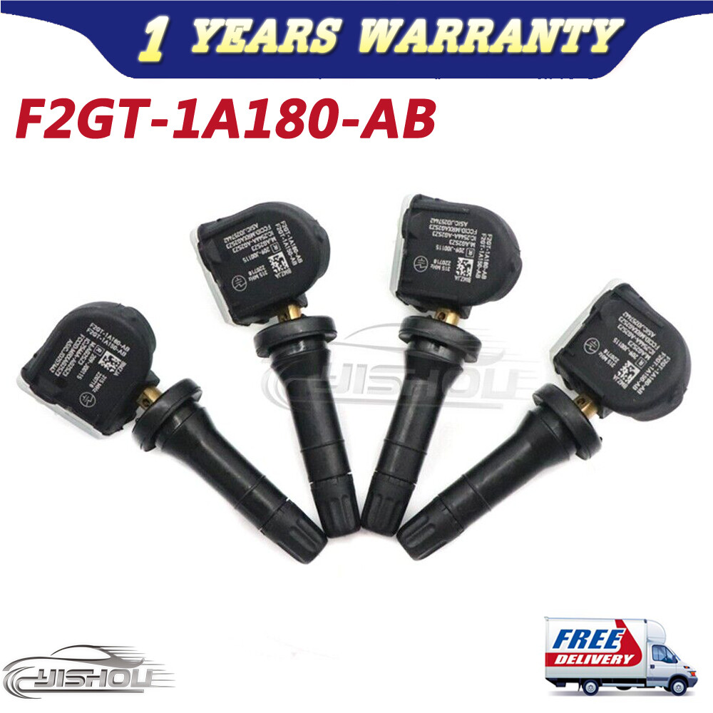 4x F2GZ-1A189-A TPMS Tire Pressure Sensors For 15-20 Ford F-150 Edge Mustang NEW