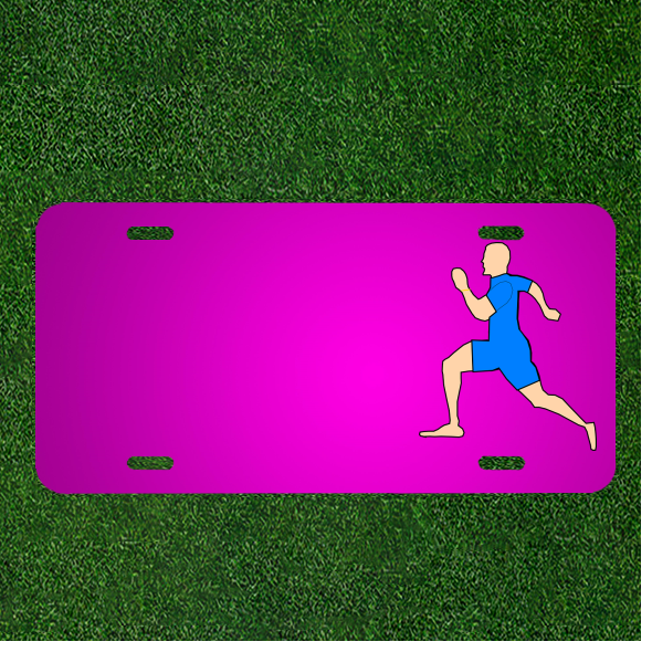 Custom Personalized Car License Plate Featuring Names For Running And Jogging Enthusiasts Add Your Unique Touch