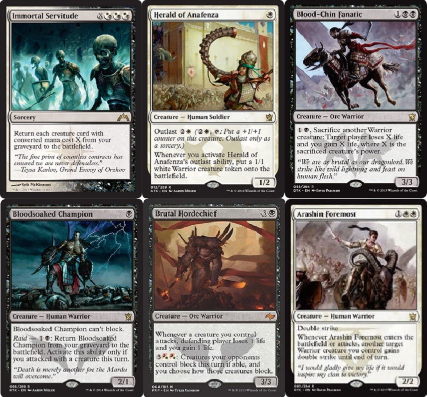 Brutal Warriors Deck with Mardu Hordechief for MTG Magic Gathering 60 Cards