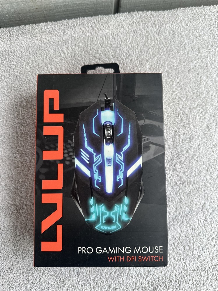 LVLUP PRO RGB BACKLIT GAMING MOUSE WITH DPI SWITCH 800/1000/1200 DPI