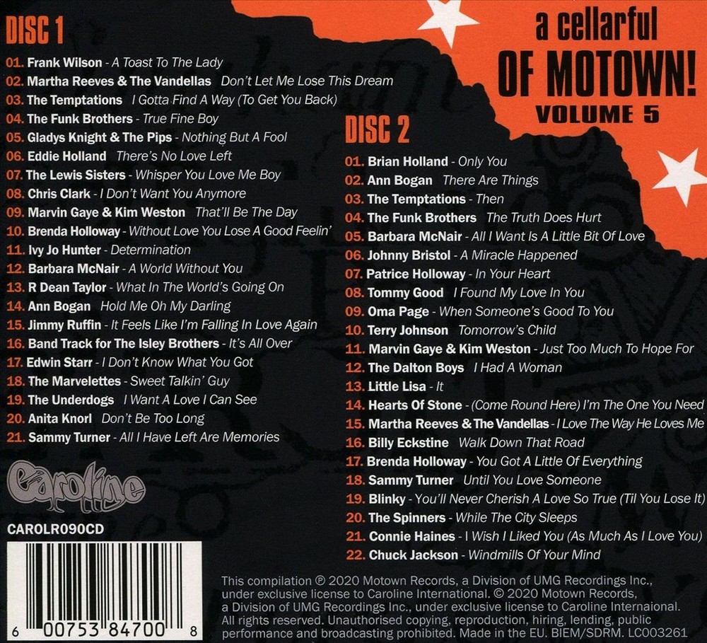 Various Artists Cellarful Of Motown, Vol. 5 New Cd