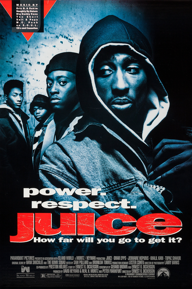 Juice Movie Poster Tupac Shakur Omar Epps Jermaine Hopkins