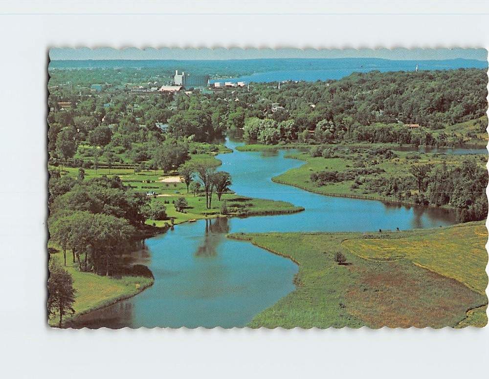 Postcard Aerial View Harrison Park Owen Sound Ontario Canada