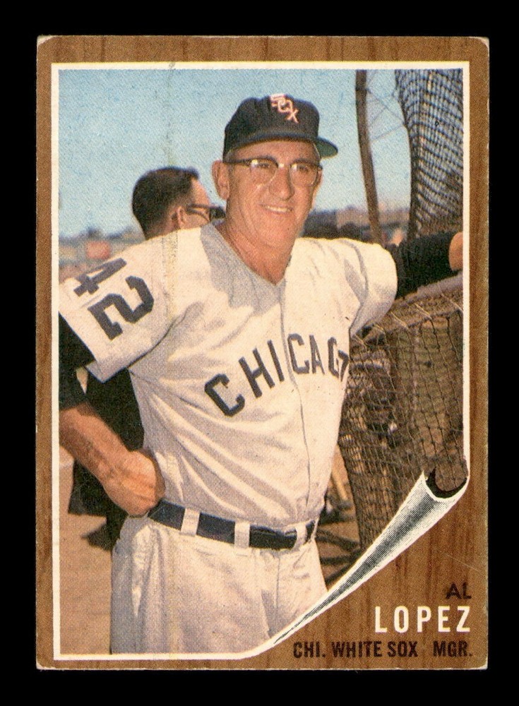 1962 Topps #286 Al Lopez Manager VG-EX OBGcards Vintage Baseball