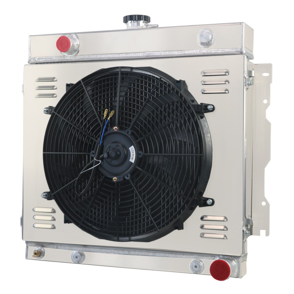 4 Row Radiator&Shroud Fan fit 1970-1979 Dodge D/W 100 150/200/250 Truck 5.2/5.9L