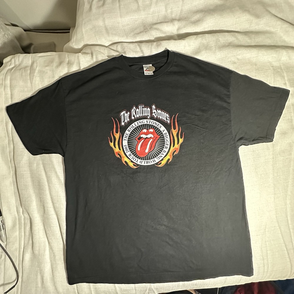 2005 Rolling Stones A Bigger Bang World Tour T-Shirt Size 2XL