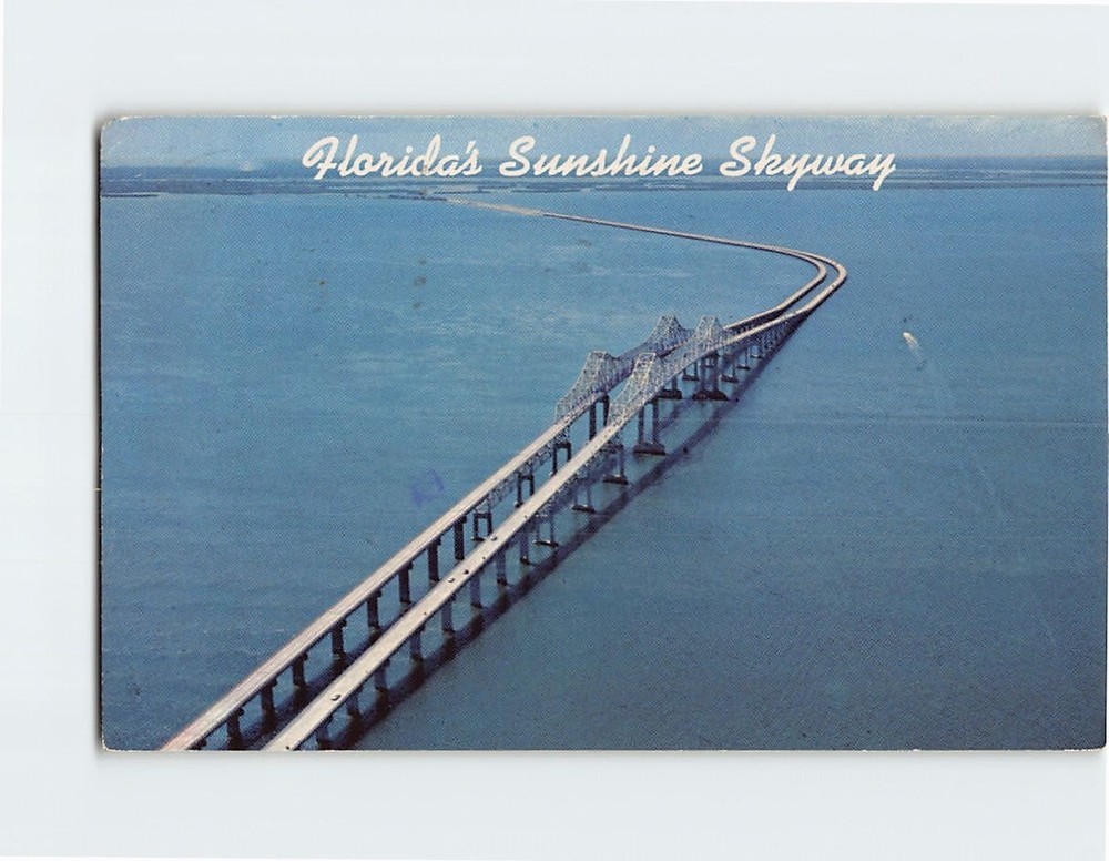 Postcard Floridas Sunshine Skyway St. Petersburg Florida USA