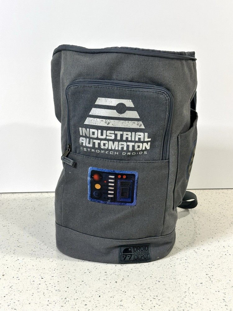 Star Wars Backpack Galaxy's Edge Droid Depot Automaton Astromech Disney Grey Bag