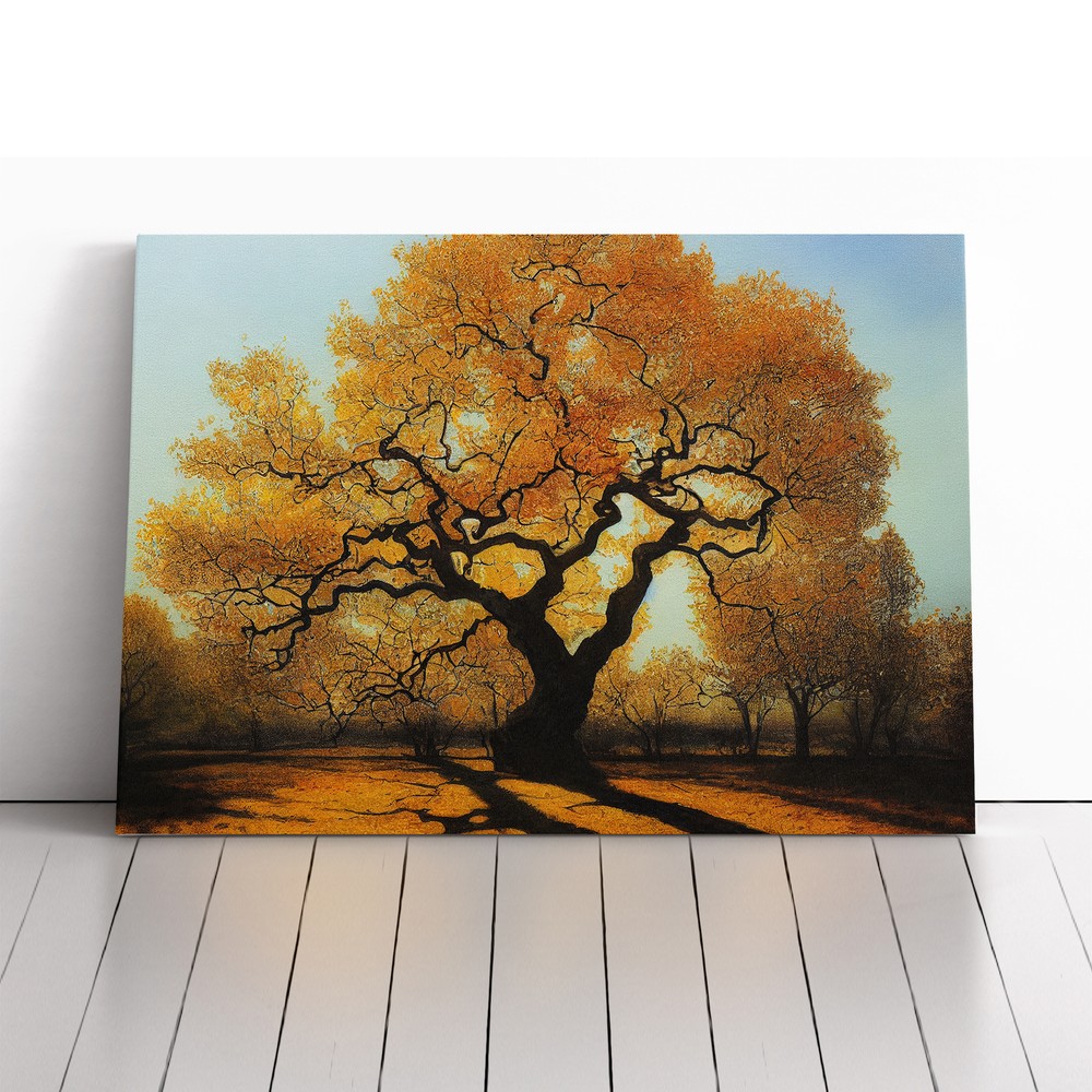 Exhilarating Oak Tree Canvas Wall Art Print Framed Picture Decor Living Room