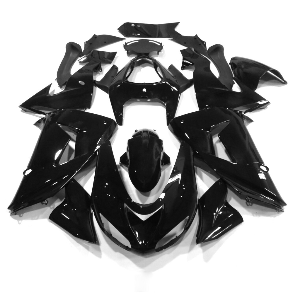 Glossy Black Fairing Kit Bodywork For Kawasaki Ninja ZX10R ZX1000D 2006 2007 US