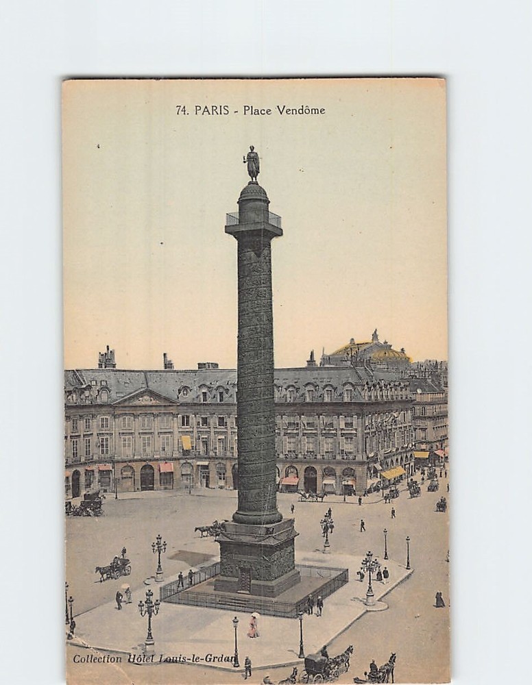 Postcard Place Vendome Paris France