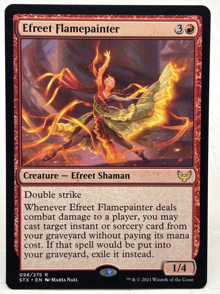Efreet Flamepainter NM/M* Strixhaven ENGLISH 098/275 mtg -UnltdCards