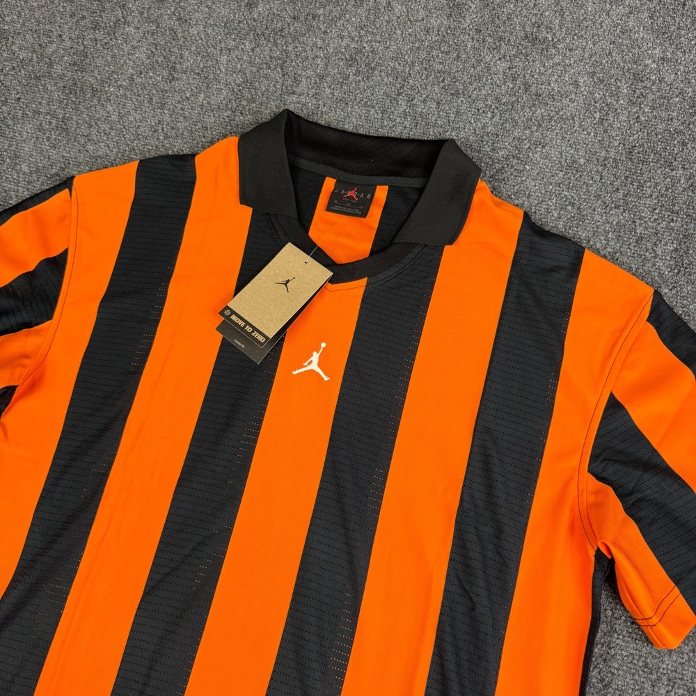 Nike Jordan Brooklyn Collegiate Goalie Shirt Mens Size M Orange HV0107-010 NWT