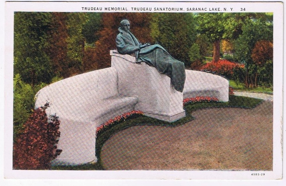 New York Postcard Saranac Lake Trudeau Memorial Sanatorium Hughes