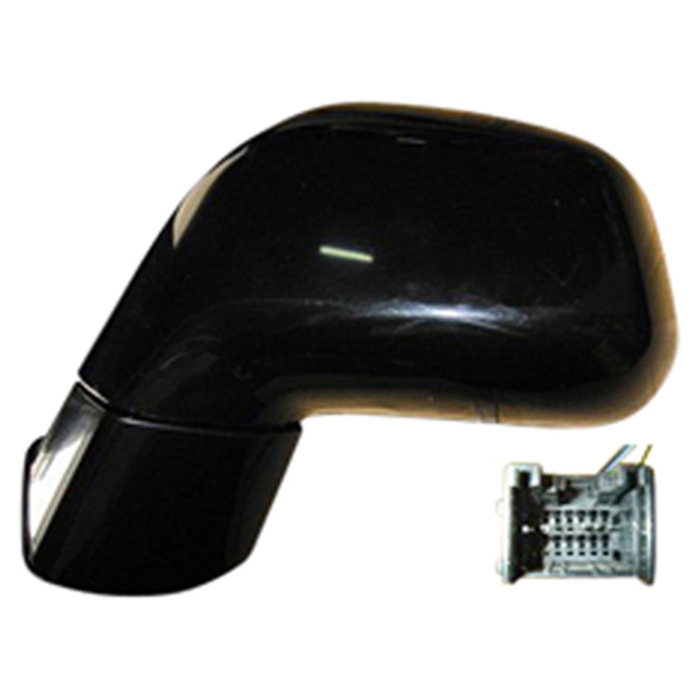 Unpainted Power Flat Driver Side Door Mirror Manual Folding 128-01553L
