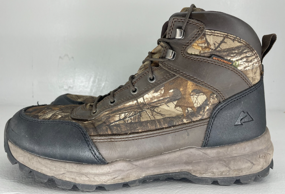 Ozark Trail Men's Size 11 Camo Leather Mesh Hiking Boots for Outdoor Adventures
