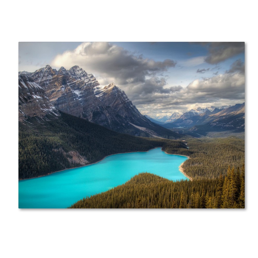 Peyto Lake Pierre Leclerc Canvas Wall Art 22 x 32 Inches Landscape Decor