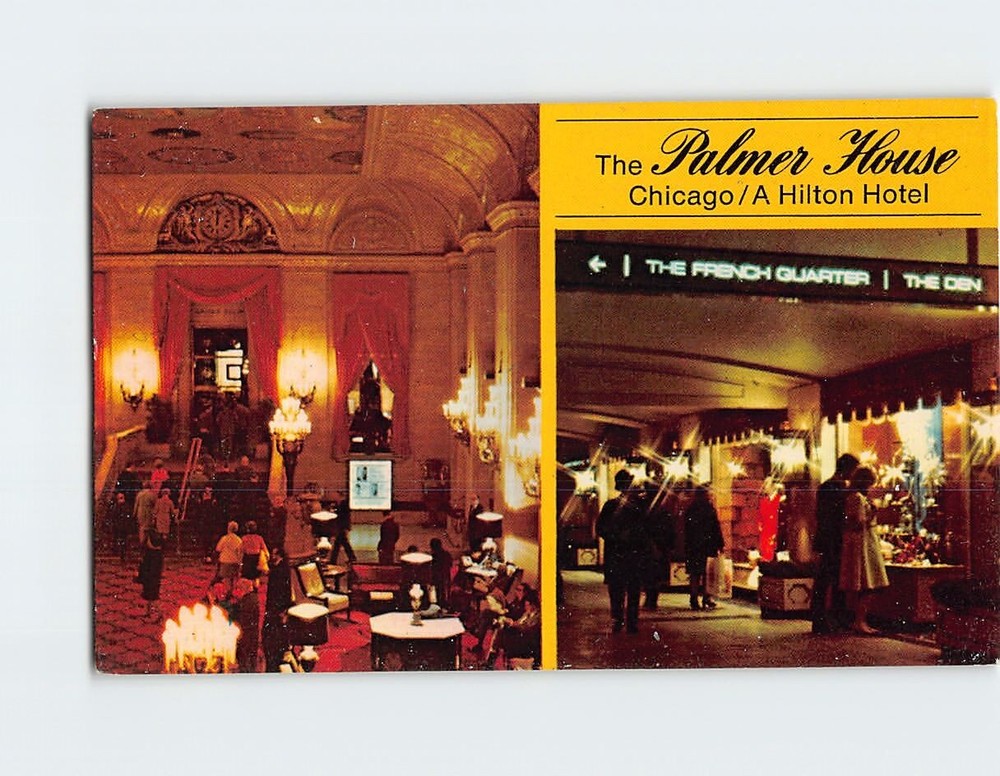 Postcard The Palmer House Chicago A Hilton Hotel Illinois USA