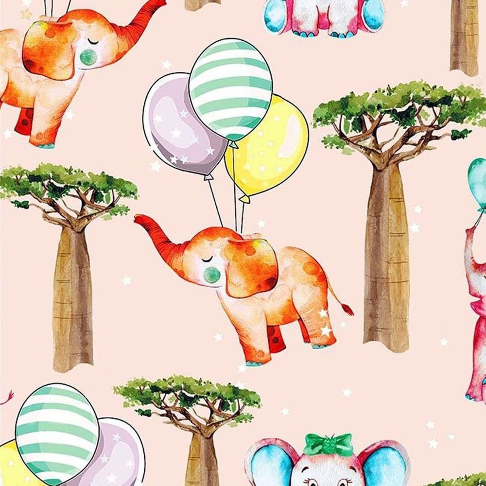 100% Combed Cotton Quilting Prints for Craft Apparel & Home DIY Beige Fabric