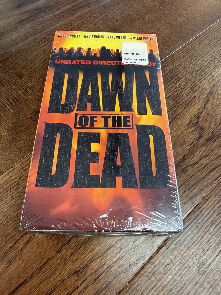 Dawn of the Dead VHS 2004 Unrated Directors Cut OOP NEW SEALED Horror Zombie