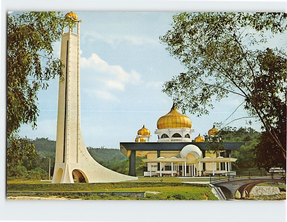 Postcard Masjid University Mosque Kuala Lumpur Malaysia