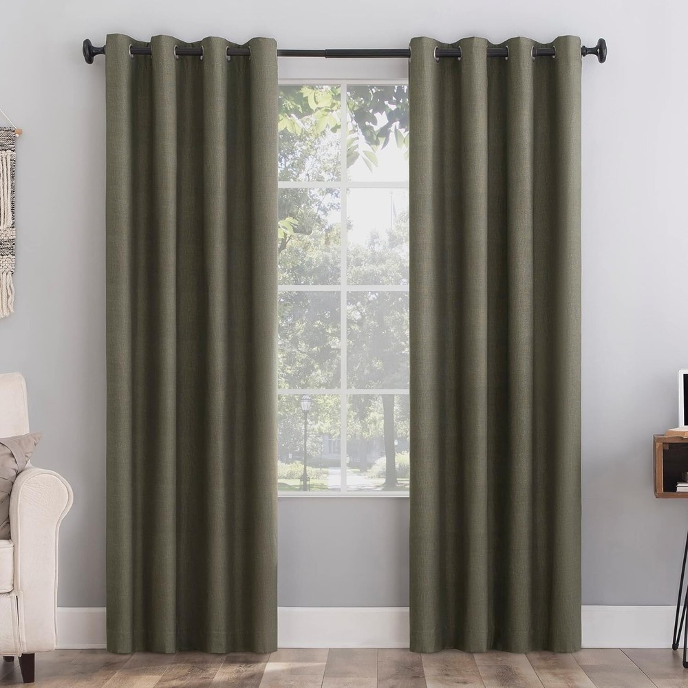 Sun Zero Columbia Thermal Blackout Grommet Curtain 50x108 Energy Saving