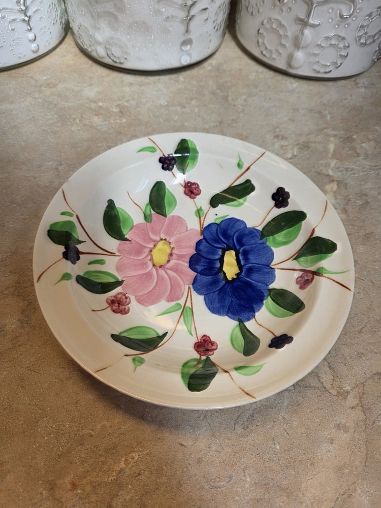 Cumberland Blue Ridge Southern Potteries Hand Painted Floral Serving Bowl 8.5