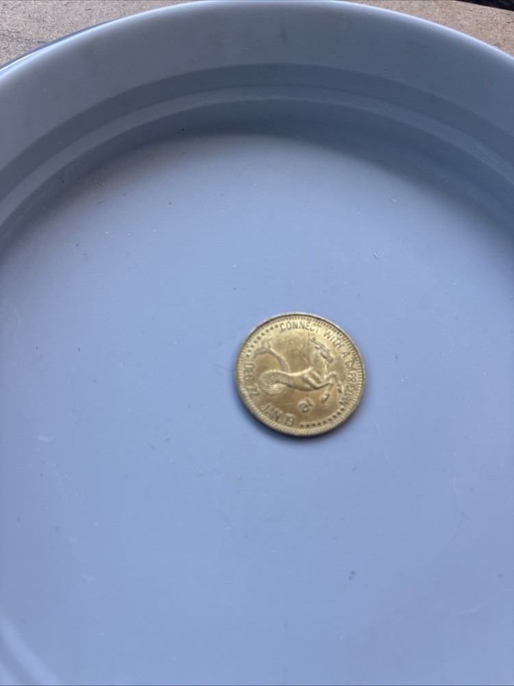 Connect With A Capricorn Risque Zodiac Coin Token 25mm