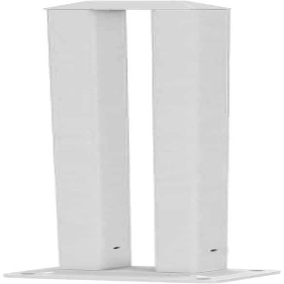 36-Inch White PVC Picket Fence Post for Outdoor Garden Vinyl Fencing