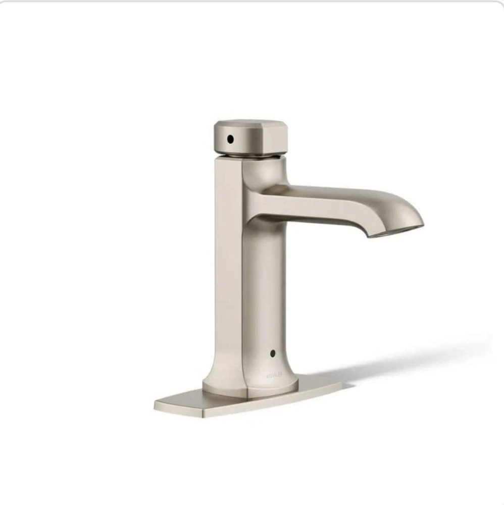 KOHLER Rubicon Touchless Battery-Powered Toilet Handle in Vibrant Brushed Nickel 1006-655-634