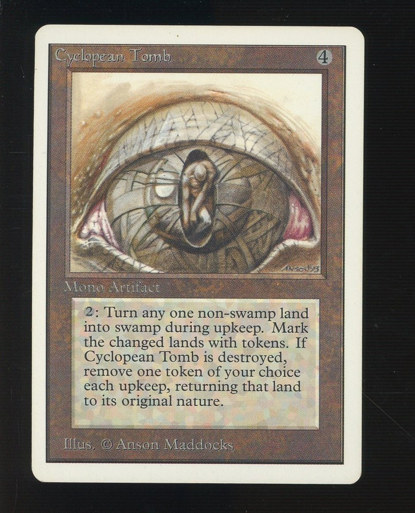 1993 MTG Magic The Gathering Unlimited Edition Cyclopean TombPROBSTEIN is actively accepting consignments !!