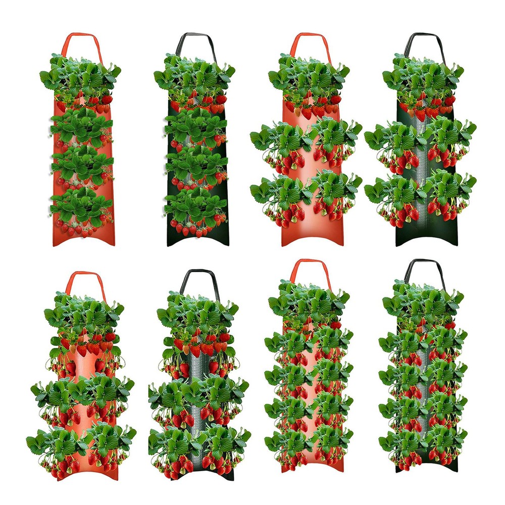 Planting Bags Vertical Growing Wall Hanging Pocket Pot Garden Planter