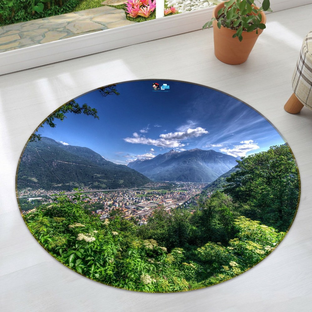 3D Mountain Woods NAO3758 Game Rug Mat Elegant Photo Carpet Mat Fay