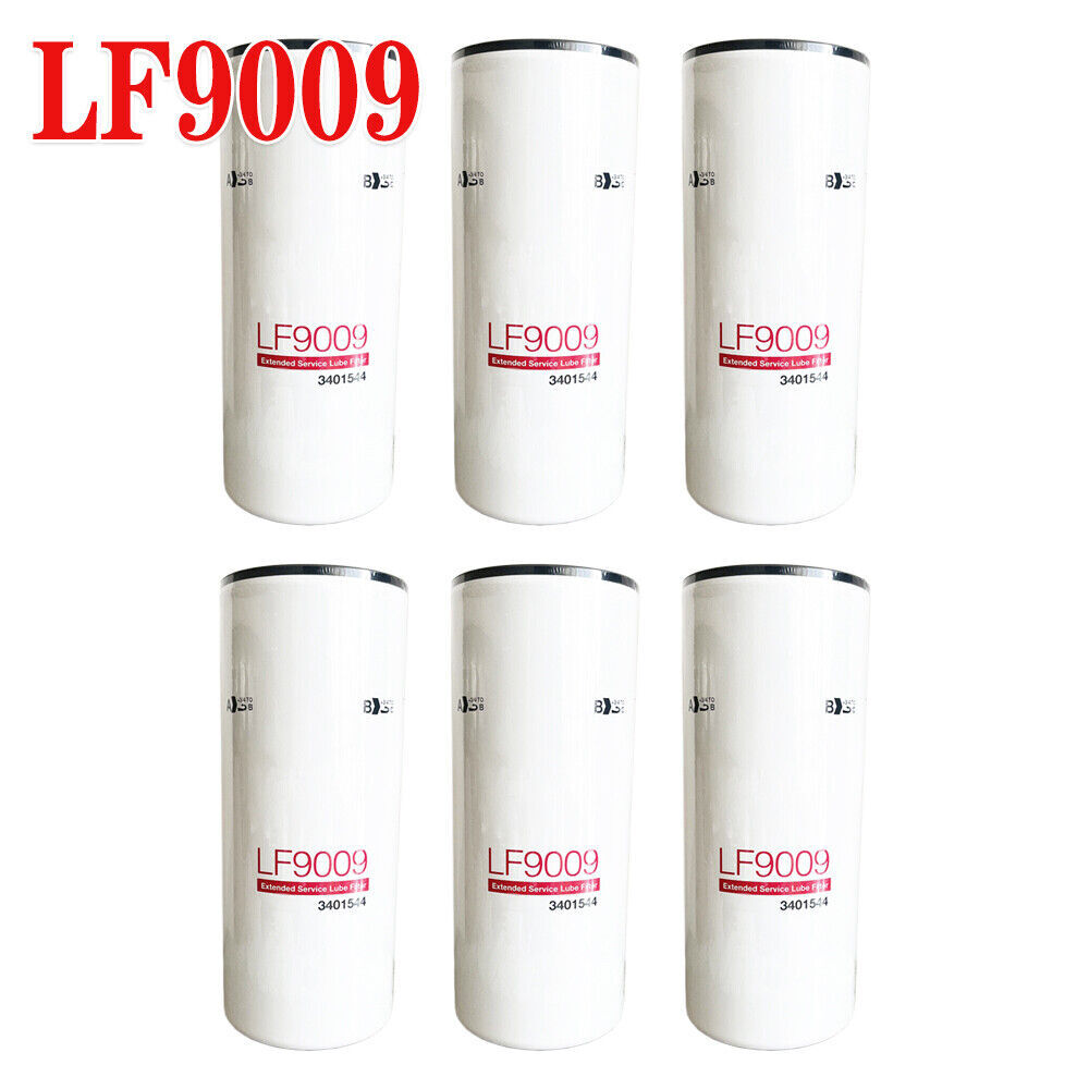 Cummins 3401544 Oil Filter LF9009 Replacement Pack of 6 FTECXLF7000 Compatible