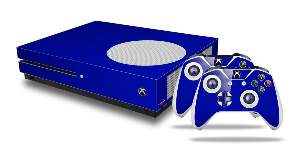 Skin XBOX One S Console Controller Solids Collection Royal Blue