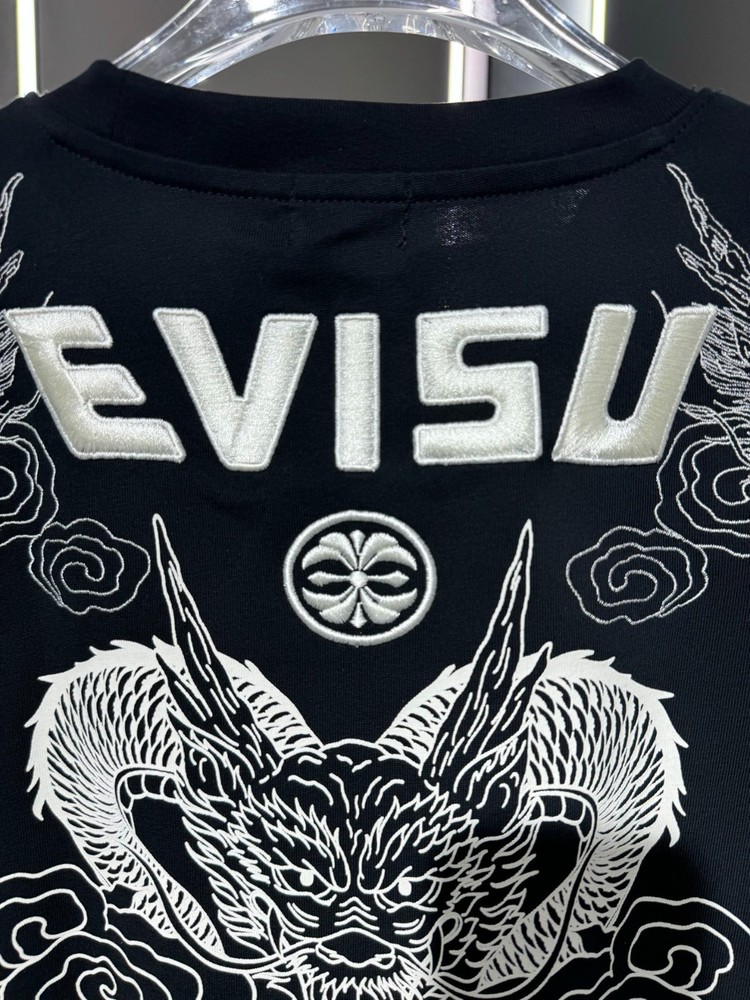 Evisu t shirt tee black S/M/L/XL/XXL