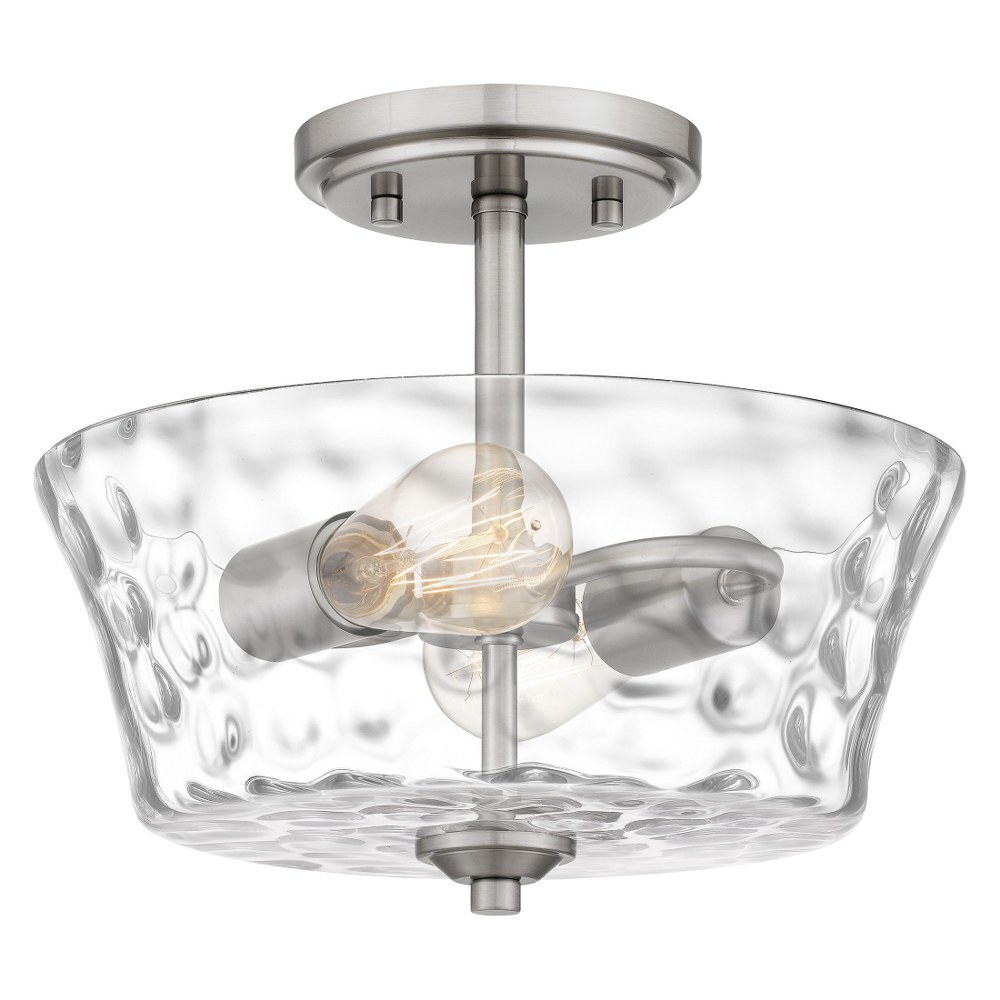 Acacia - 2 Light Semi-Flush Mount In Transitional Style-9.75 Inches Tall and-image