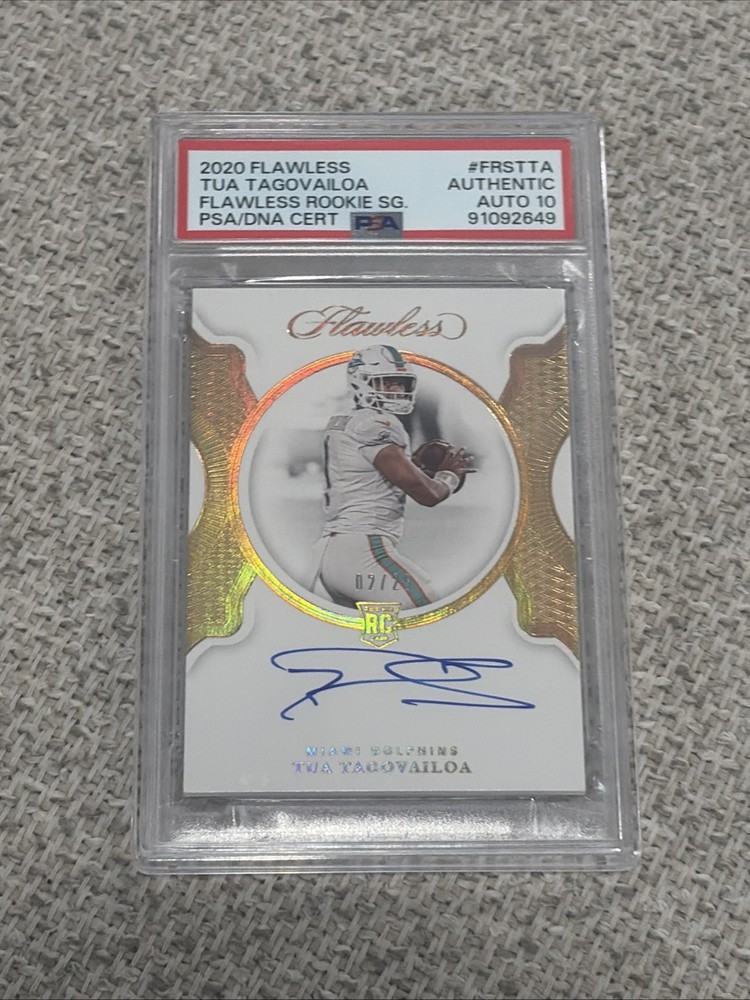 tua tagovailoa flawless rookie auto /25
