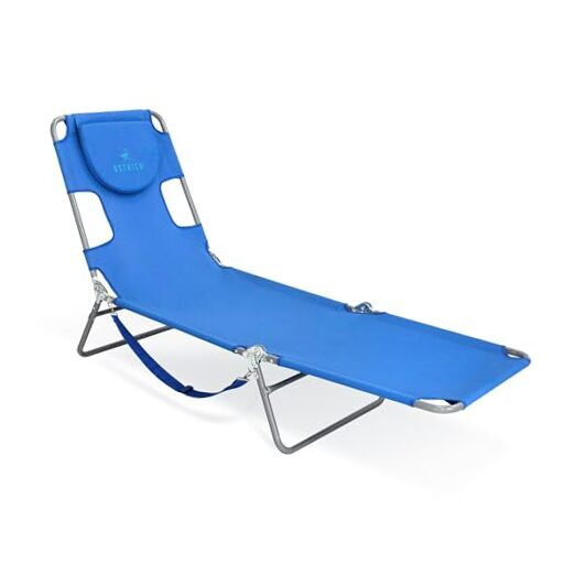 Chaise Lounge Beach Chair for Adults with Face Hole- Versatile, Folding