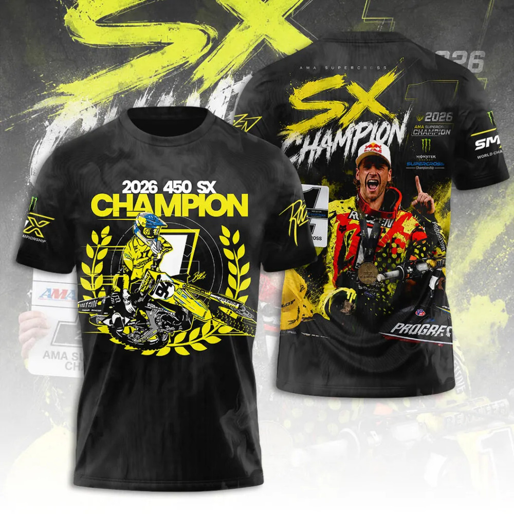 2026 450 SX Champion  Supercross AMA Racing Fan Tee Ken Roczen T-Shirt