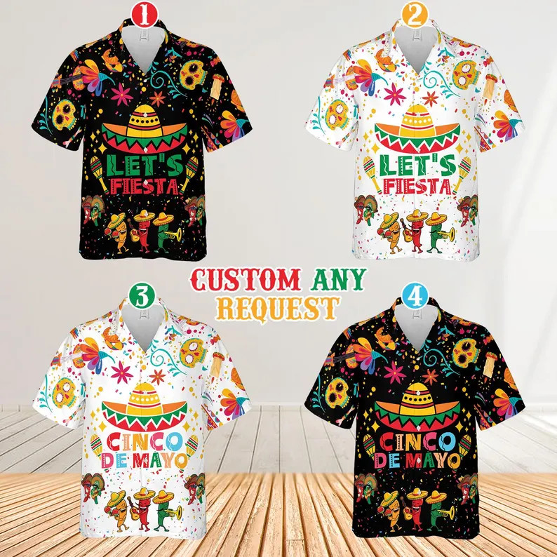 Funny Lets Fiesta Hawaii Shirt Cinco de Mayo Party Aloha Beach