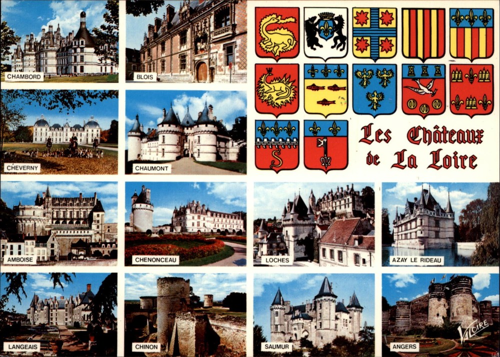 Chateau de La Loire vintage postcard y823
