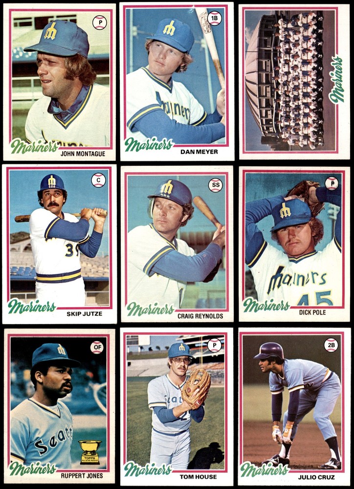 1978 Topps Seattle Mariners Team Set 5.5 - EX+ 5623756