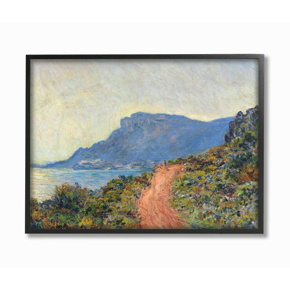 Cliff Road Ocean Mountain Landscape Classic Painting by Claude Monet