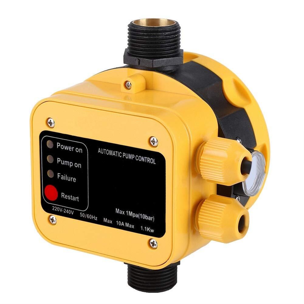 Water Booster Pump Pressure Switch, Automatic Electric Controller with Gauge,...