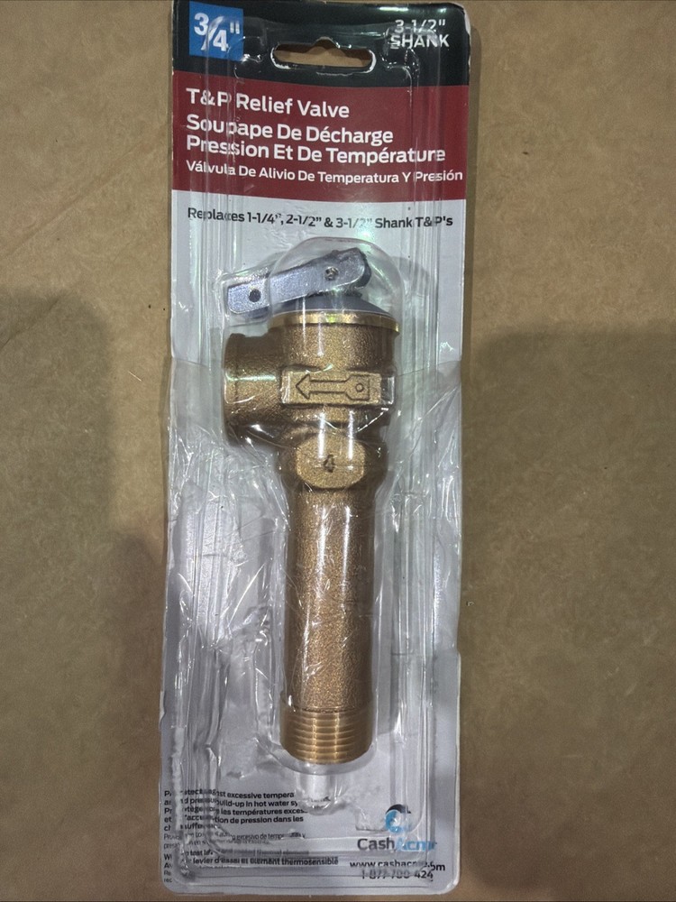 Cash Acme 3/4 in. Bronze NCLX-A Temperature and Pressure Relief Valve